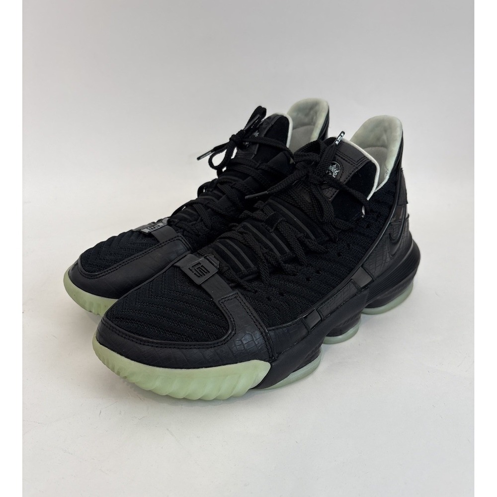Nike LeBron 16 Glow Mens 12 Basketball Shoes Performance CD2451-001 Black